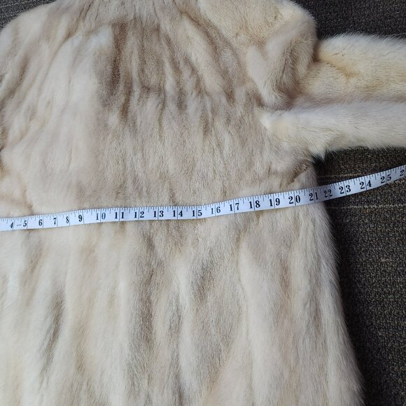Vintage Eaton Salon White Fur Long Coat (XL - 42) - Picture 12 of 15
